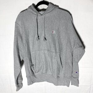 Vintage Champion Reverse Weave Grey Pullover Hoodie S